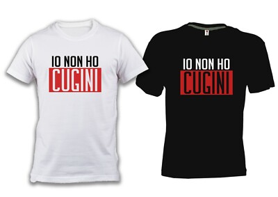 Tshirt MILANISTA Ich habe keine Cousins weiß oder schwarz Fan Shirt Derby Baumwolle