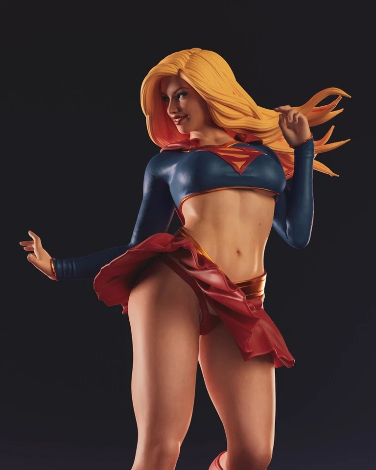 Supergirl 3D Printing Figure Model Kit Unpained Unassembled GK 1/8 24cm - Image 2 of 4