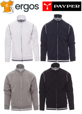 Payper DERBY Men's Full Zip Long Sleeve Sweatshirt 100% Polyester with Pockets