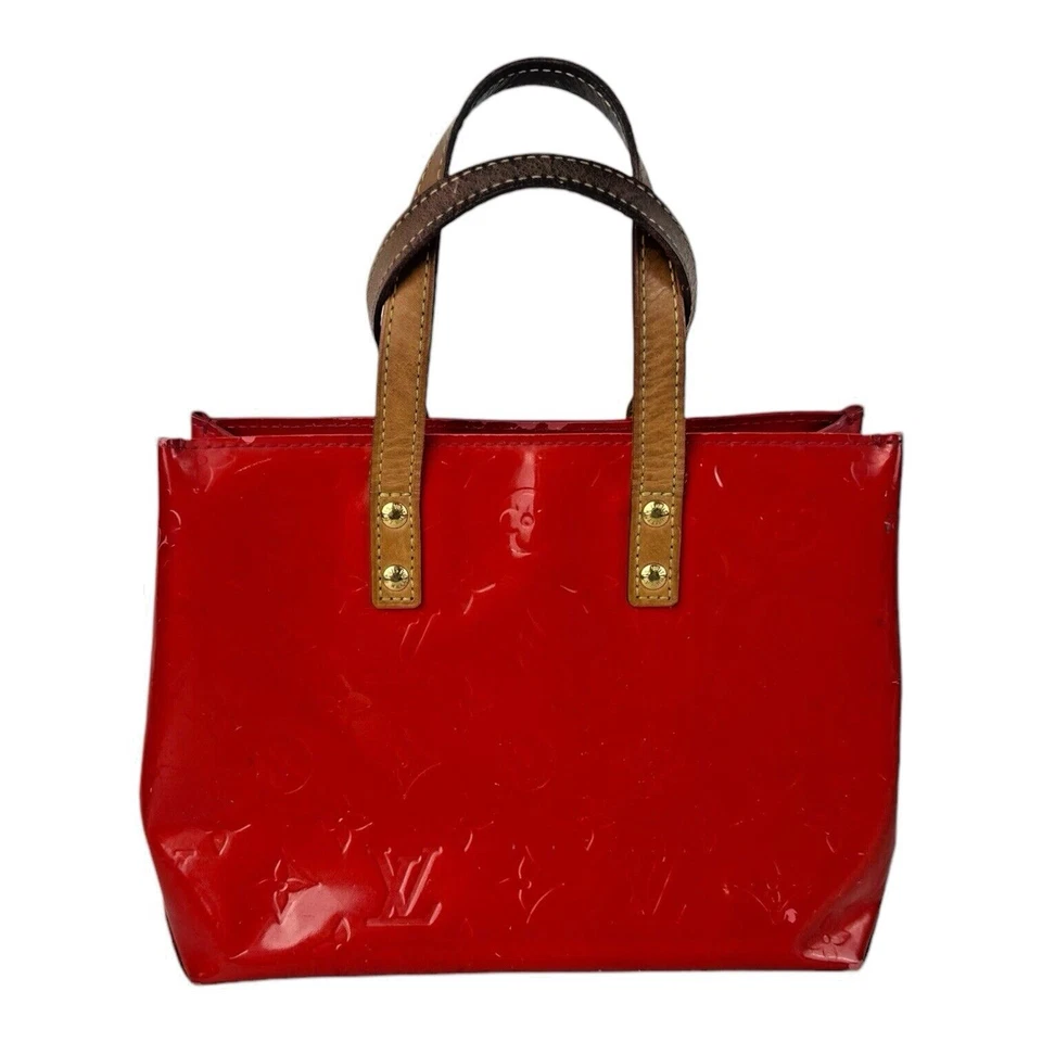 Bolso de Mano Bolso de Mano Louis Vuitton Reade PM Rojo Vernis Cuero **LEER** Foto 3 de 4
