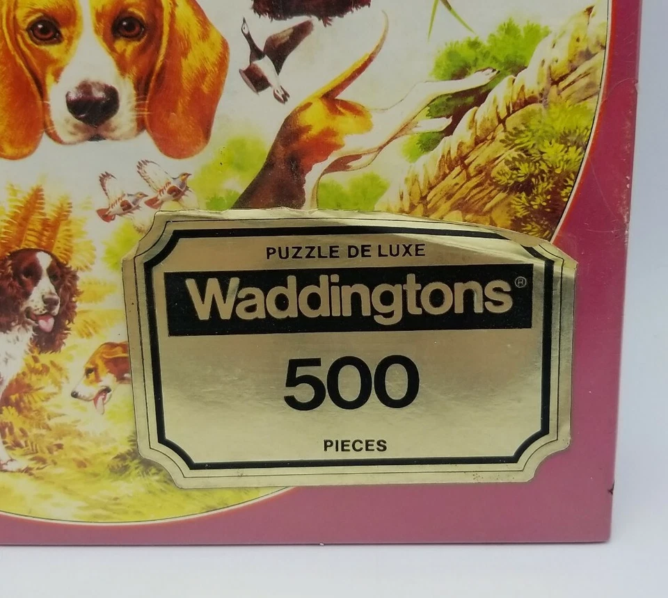1981 Waddingtons «Спортивные собаки» 500 шт. круглый пазл совершенно новый запечатанный - Изображение 2 из 4