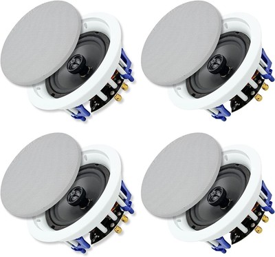 Herdio 6,5 Zoll 640 Watt Deckenlautsprecher Unterputz 2-Wege 4 Lautsprecher