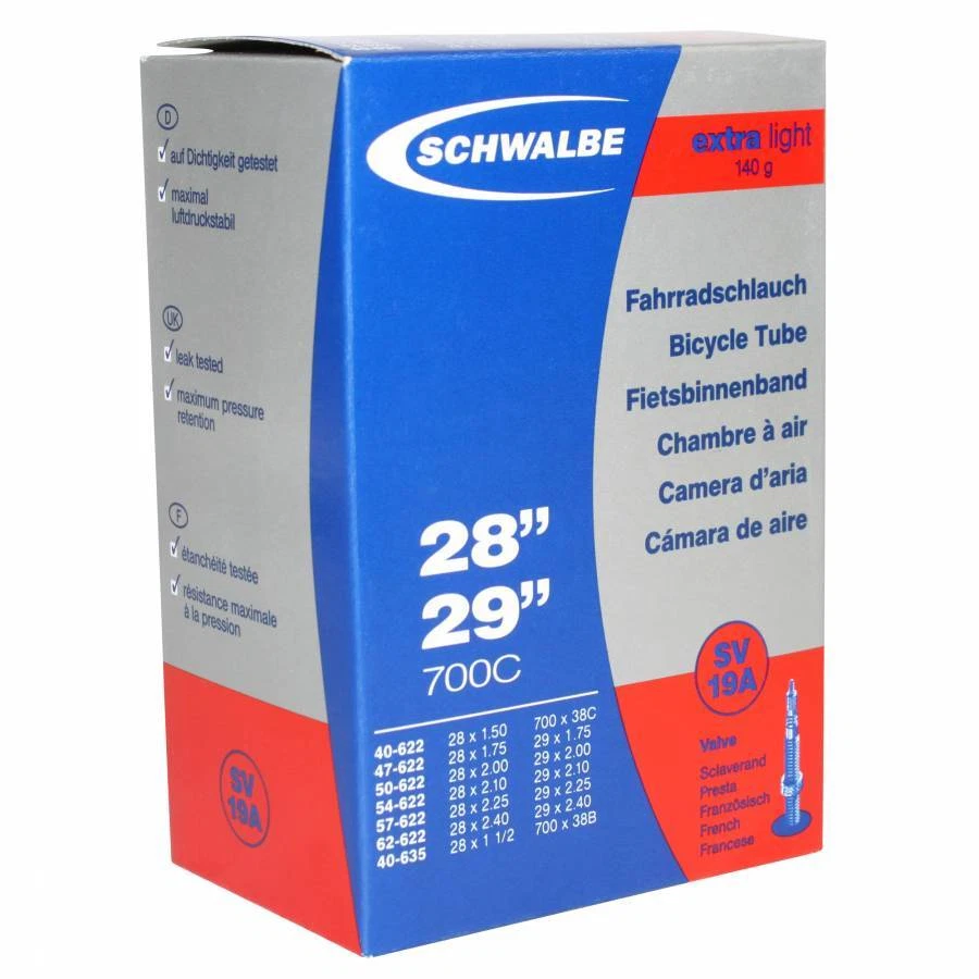 Chambre a air velo 29 x 1.75-2.40 et 700 x 38-60 schwalbe valve presta obus demo - Photo 1/1