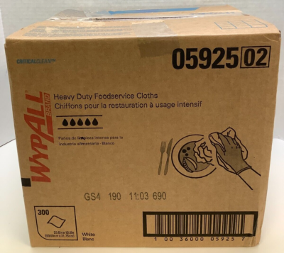 #ad #ad Wypall 05925 Heavy Duty Foodservice Cloths White 300 Count $32.95
