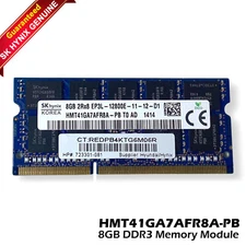 SK Hynix HMT41GA7AFR8A-PB 8GB DDR3 SODIMM PC3L-12800 2Rx8 Module 723301-081