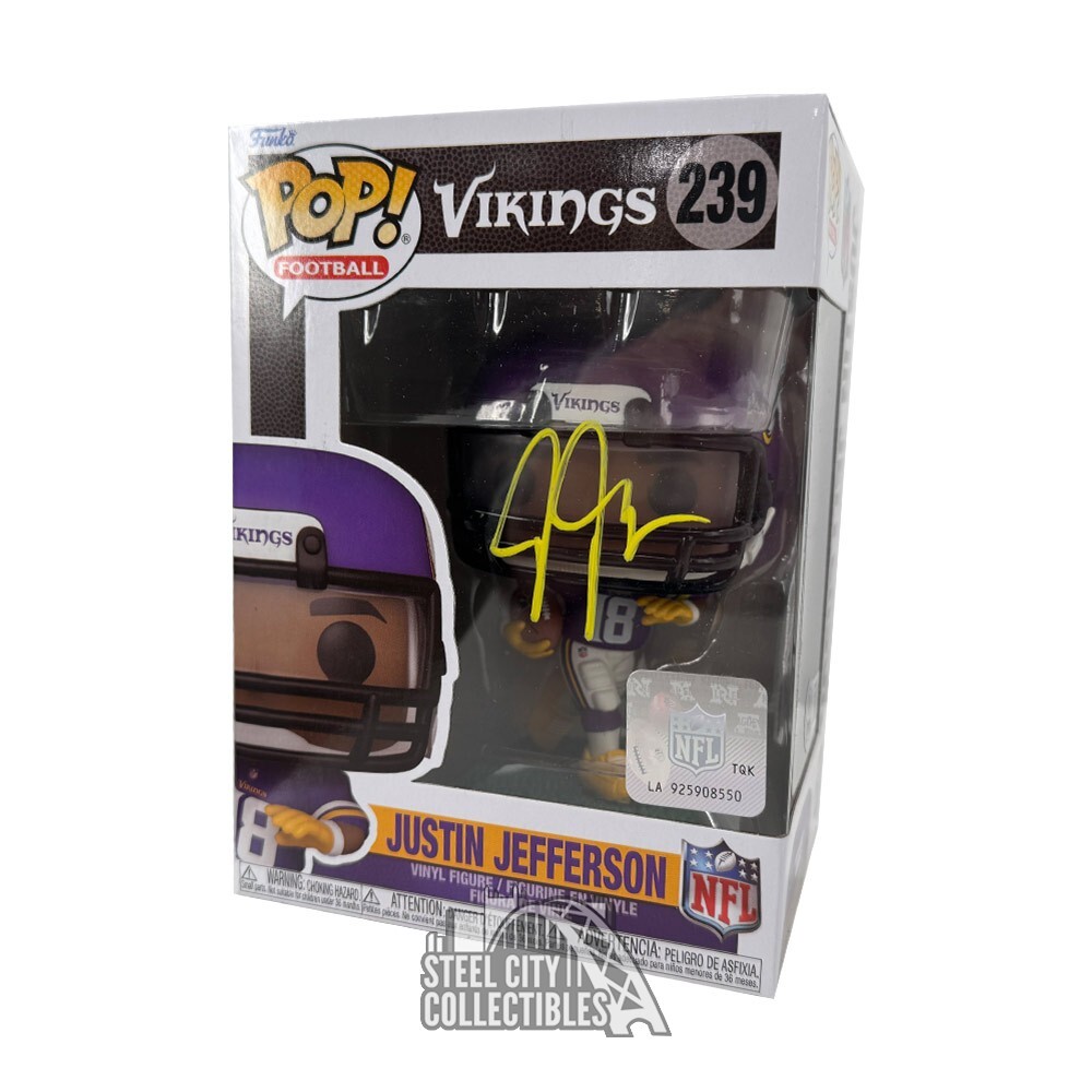 Justin Jefferson Autographed Signed Minnesota Funko Pop - BAS 