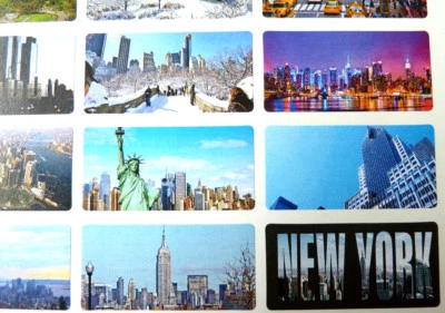 15 New York City, NYC Sights & Landmarks, Sticky Labels, Stickers, NY5125