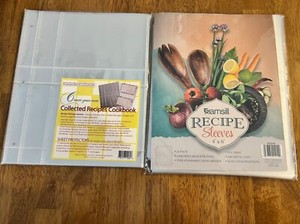 40 Count 8.5 x 11 Inch Recipe Card Page Protectors.