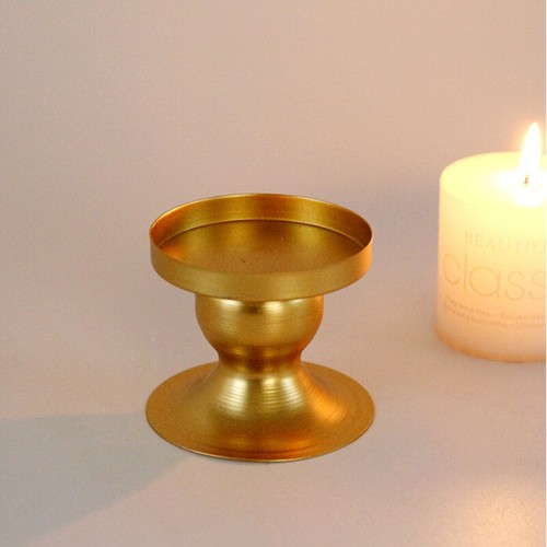 Gold Single Straight Taper Candle Stick Holders Table Wedding Dinning Home Decor - Picture 12 of 15