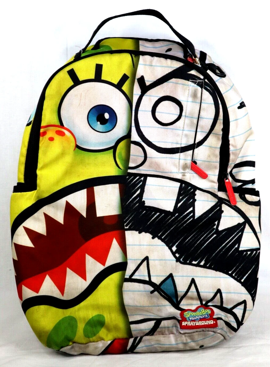 RARE SprayGround X SpongeBob Squarepants Doodle Bob Backpack Limited  Edition Bag