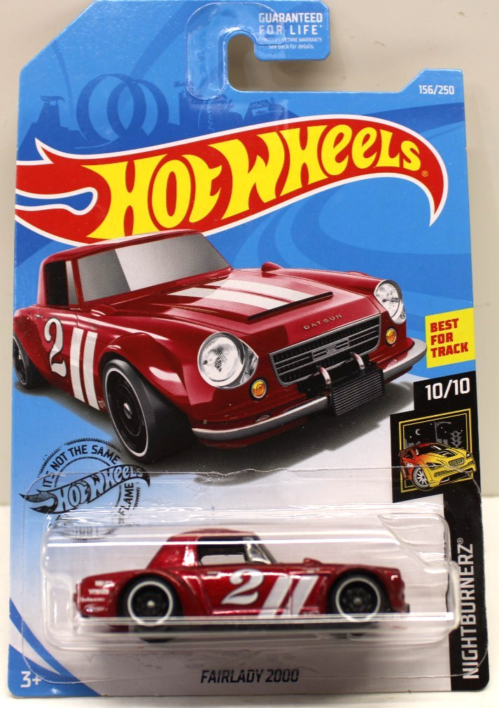 Hot Wheels 2019 Nightburnerz 10/10 Fairlady 2000 156/250 Red