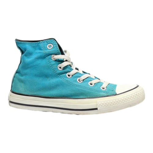 CONVERSE scarpe da ginnastica alte blu tela 110753 donna UK 5 5