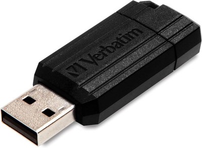 Verbatim PinStripe USB-Stick 16GB, USB 2.0, USB Speicherstick, für Laptop