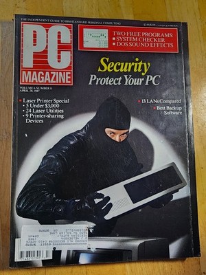 PC MAGAZINE 1987 ~EARLY COMPUTERS~ 395 PAGES DOS Security LAN Laser Printers
