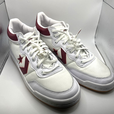 New Converse Men 7.5 Wo 9 Fastbreak Pro Leather Mid White Sneakers  Shoes