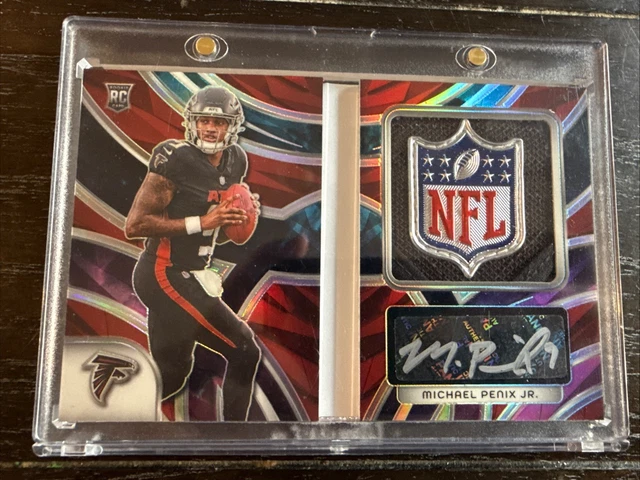 2024 Spectra Rookie Genesis Michael Penix Jr Booklet NFL Shield /2 Rpa Nebula