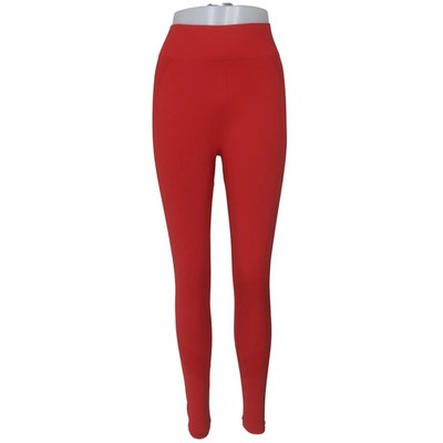 Kappa x Primark, Sportleggings, Größe: M, Rot, Elasthan/Polyamid, Einfarbig #p62