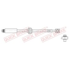 2x Bremsschlauch vorne für Chevrolet Aveo T300 | 302722