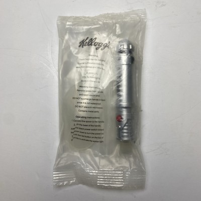 Vintage Sealed 2005 Star Wars Kellogg's Cereal Lightsaber Light Up Spoon Red