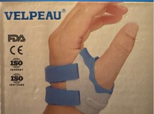 Velpeau Thumb Support Brace Left Hand Small Size S Blue Gray CMC Joint Stab NEW