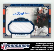 2024 Topps Tier One #AT1JR-AR Adley Rutschman Auto Tier One Relics Blue #/75