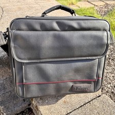 Targus CUN1 Leather Top Load Universal Laptop Briefcase Bag Black Case