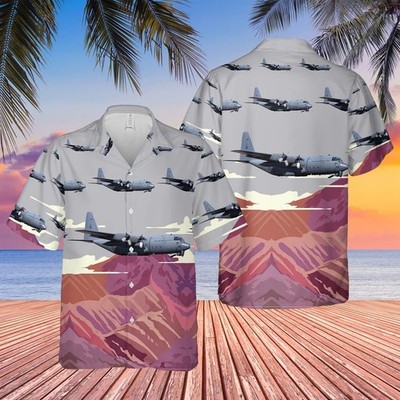 Royal New Zealand Air Force RNZAF Lockheed C 130H Hercules Hawaiian Shirt