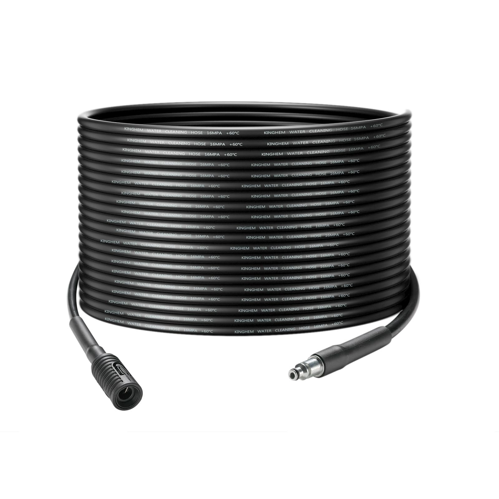Tuyau 15M pour Bosch AQT Aquatak, Flexible de Rechange Noir en PVC pour Nettoyeur Haute Pression