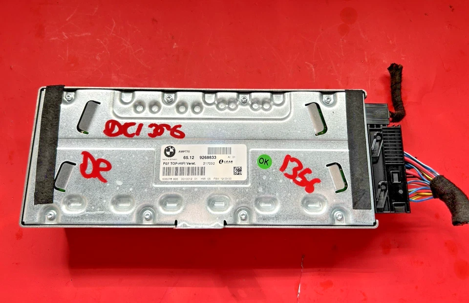 2010-2014 BMW X5 X6 Z4  F07 Top HiFi Audio Amp Amplifier  OEM LEAR Foto 2 de 3