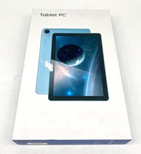 AiPro Tablet PC K12E Android 10.1 Inch With USB-C Cable & Cover bundle - Blue