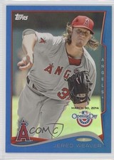 2014 Topps Opening Day Blue Holofoil 1690/2014 Jered Weaver #18 0b0
