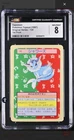 1997 Pokemon Topsun Vaporeon Blue Back Japanese #134 CGC 8