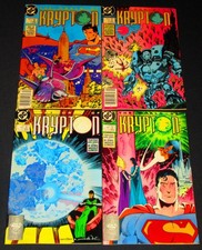 THE WORLD OF KRYPTON Ediciones 1-4 ~ ¡MINISERIE COMPLETA! [DC 1987] ¡En estado bastante bueno+ o mejor!