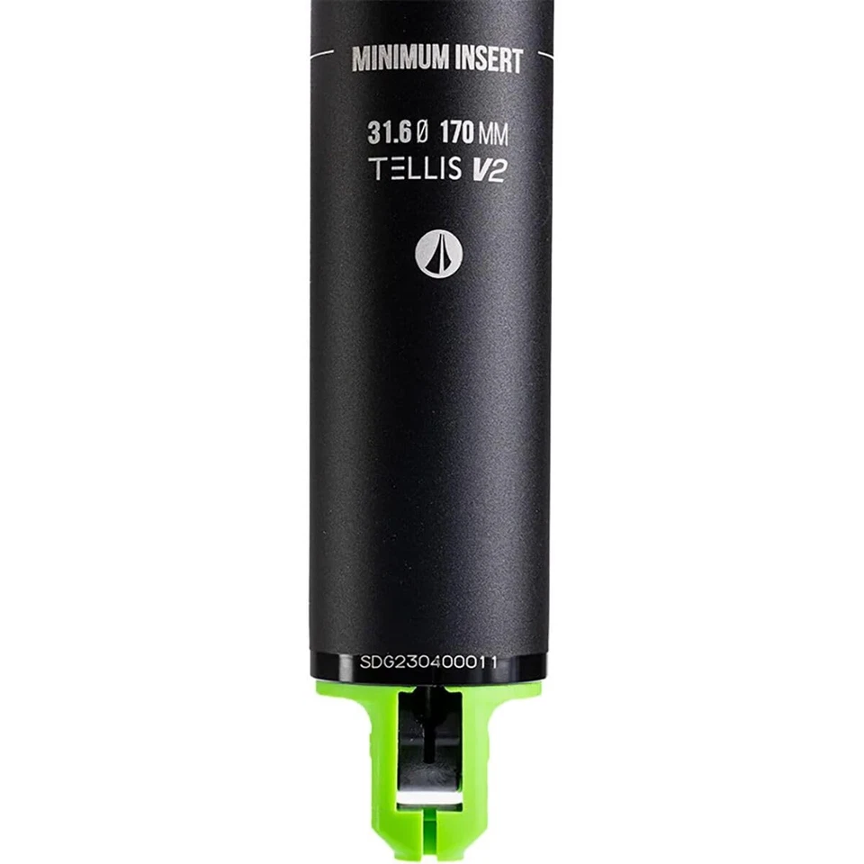 Poste cuentagotas Componentes Tellis V2 negro, 31,6 mmmx150 mm de viaje Foto 4 de 4