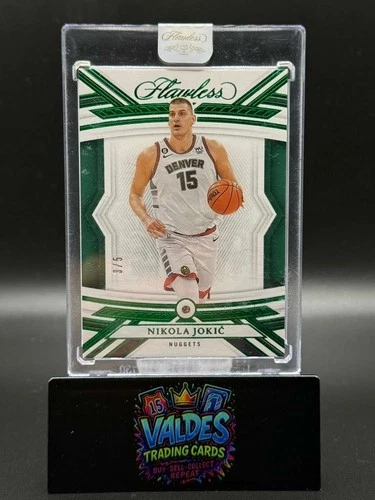 Nikola Jokic 2022-23 Flawless Emerald Green Diamond /5 Nuggets MVP SSP #10