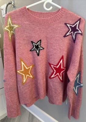 #ad #ad Electric And Rose Leah Sweater Pink Size M NWT $125.00