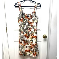 Banana Republic Dress Silk Blend Floral Sundress, Lined Women's Size 4