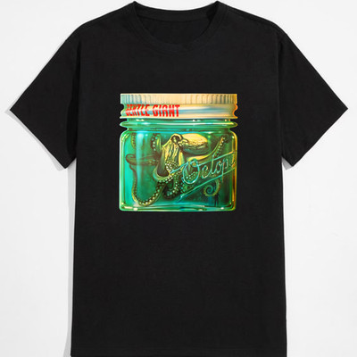 Gentle Giant Octopus Party Live Concert Rock Music Graphic Cotton T-Shirt Tee