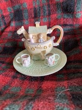 Precious Moments Noahs Ark Mini Tea Set 270121 Enesco 1996