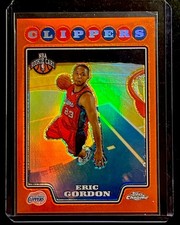 2008-09 Topps Chrome - Eric Gordon #187 Orange Refractor /499 (RC)