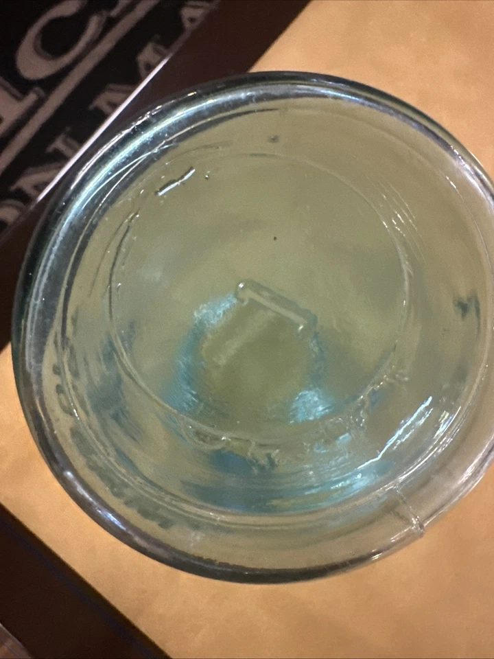 Rare Vintage Aqua Blue Ball Perfect Mason Jar 1923-1933 #1 with imperfections - Image 4 of 4