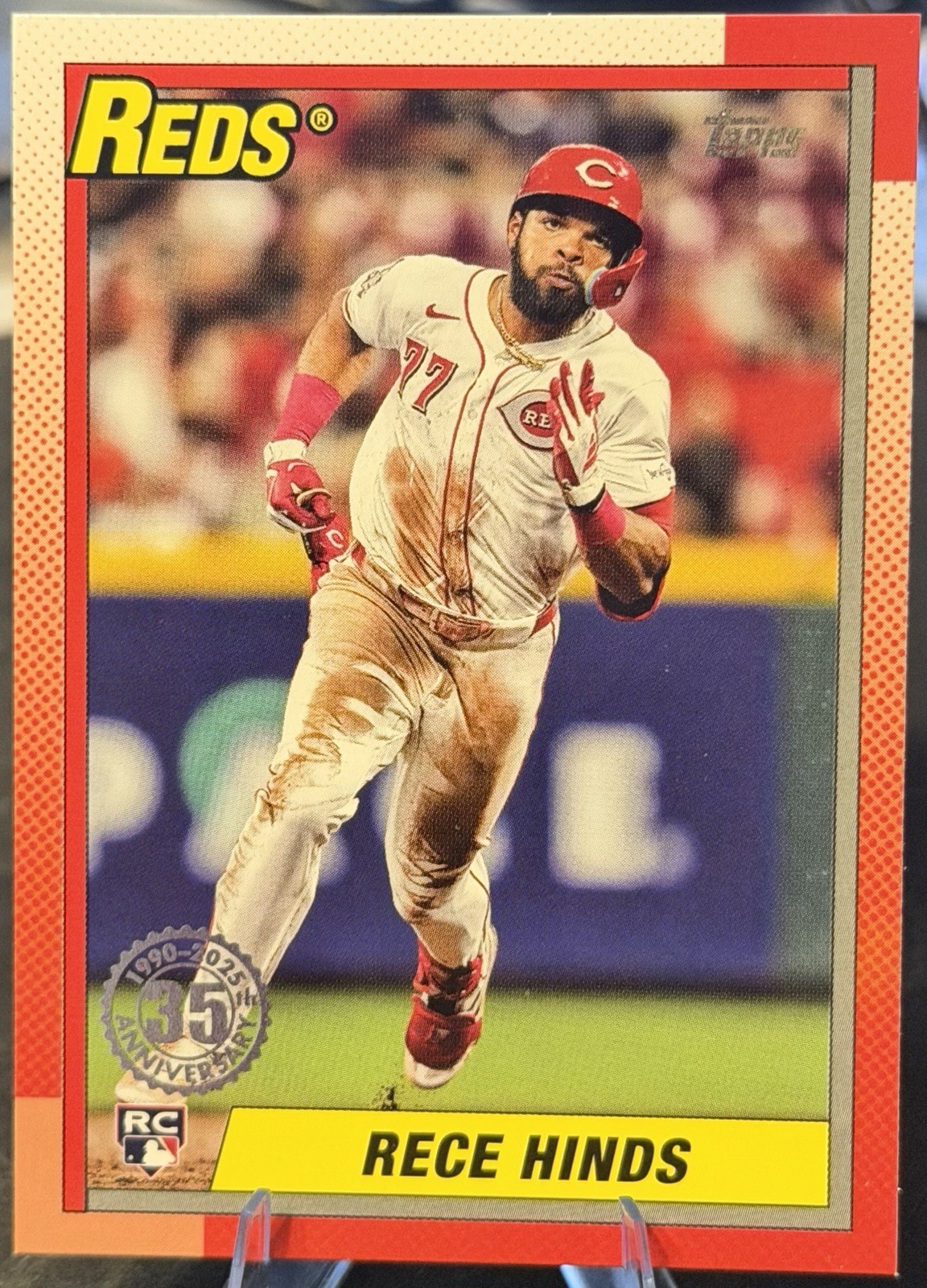CIN Reds 2025 Topps Series 1 - 1990 Topps Baseball Rece Hinds #T90-56 (RC)