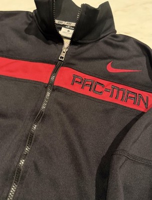 Manny Pacquiao Jacket Mens Large Black Boxing Nike Dri Fit Pac-Man Full Zip