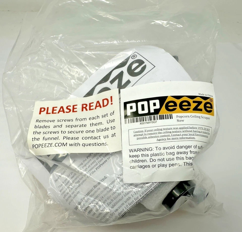 NEW POPeeze Popcorn Ceiling Scraper Removal Shop Vacuum Attachment Tool!! - Image 4 of 4