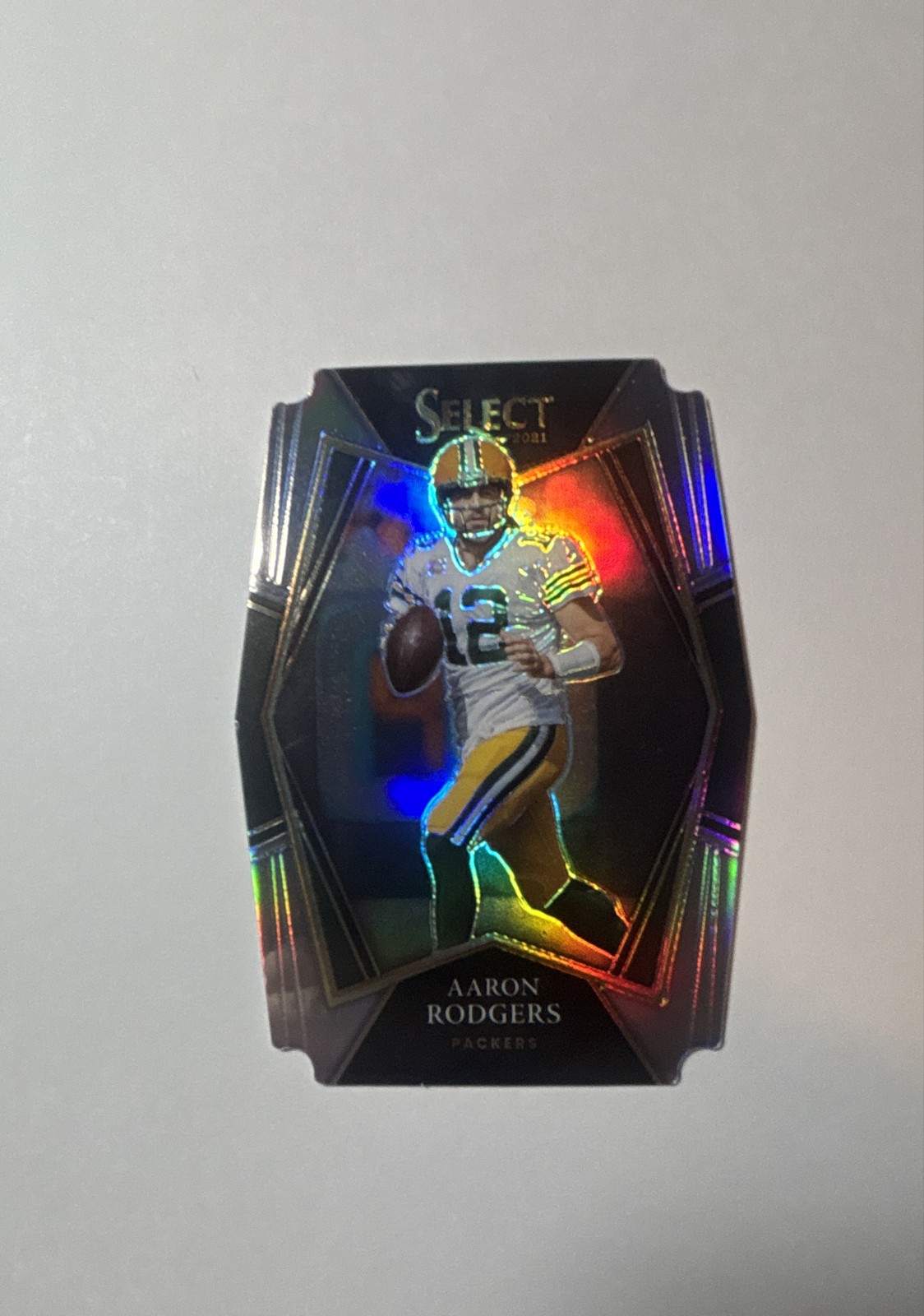2021 Panini Select - Premier Level Aaron Rodgers #114 Silver Prizm Die-Cut