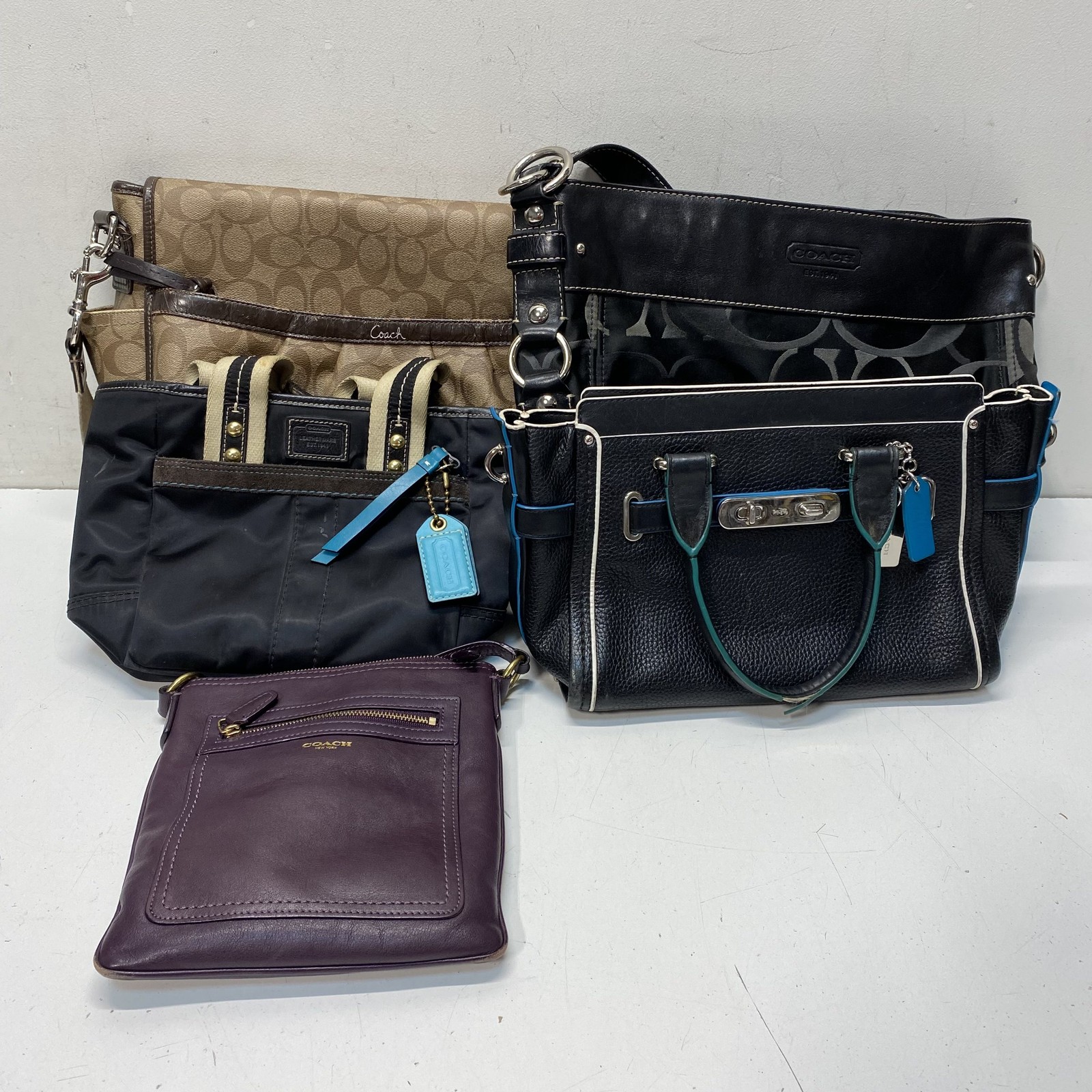 Assorted Bundle Lot of 5 Coach Handbags Shoulder Bag-image