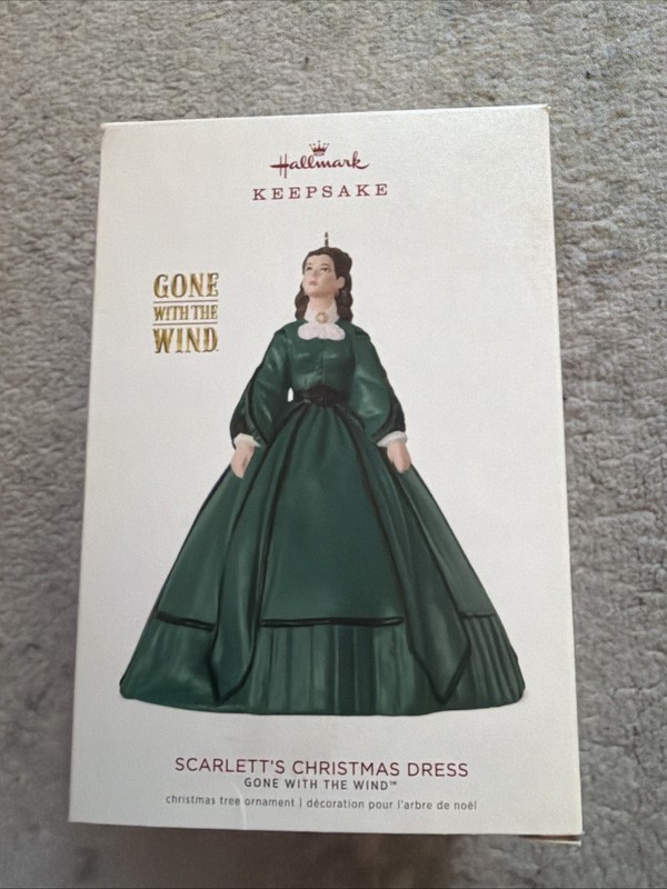 Hallmark Keepsake Gone With The Wind Ornament Scarlett’s Christmas Dress  2018