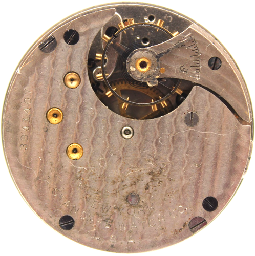 New York Standard Taschenuhrwerk 3841407 Grade 65 18er 7j (KC3) von 1907