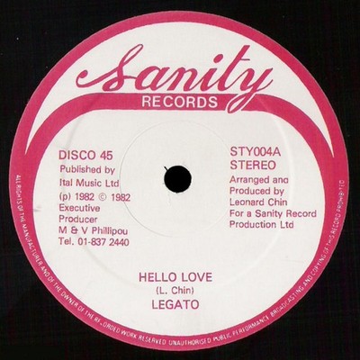 Legato - Hello Love - Used Vinyl Record 12 - F7441z