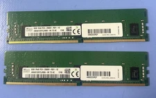 LOT OF 2 SK Hynix HMA81GR7AFR8N-VK 8GB PC4-21300 2666Mhz 1Rx8 Server RAM